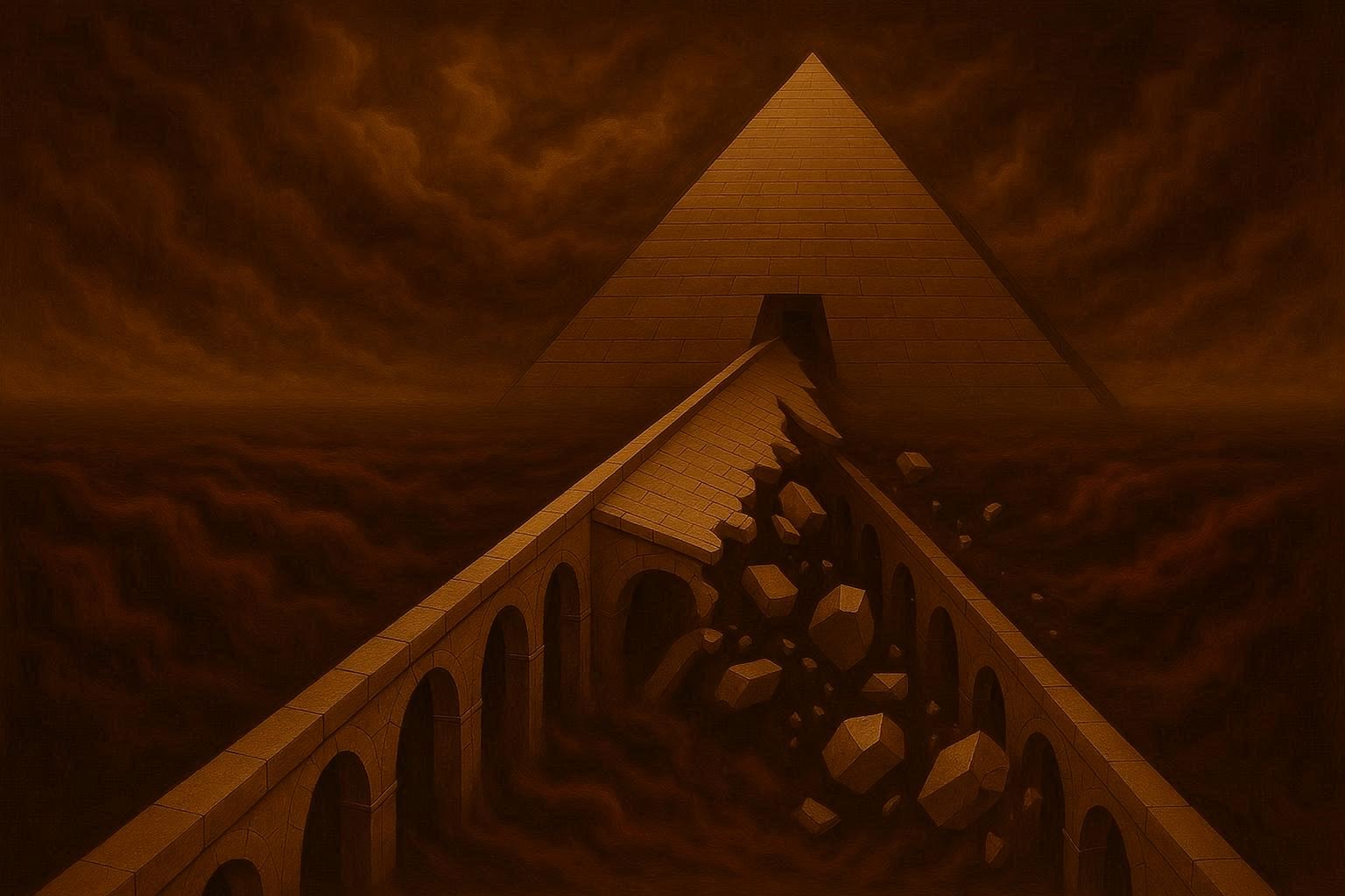 You cannot cross a bridge once you collapsed it...